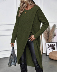 Robe midi unie en tissu doux, élégante et confortable pour un quotidien stylé
