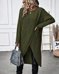 Robe midi unie en tissu doux, élégante et confortable pour un quotidien stylé