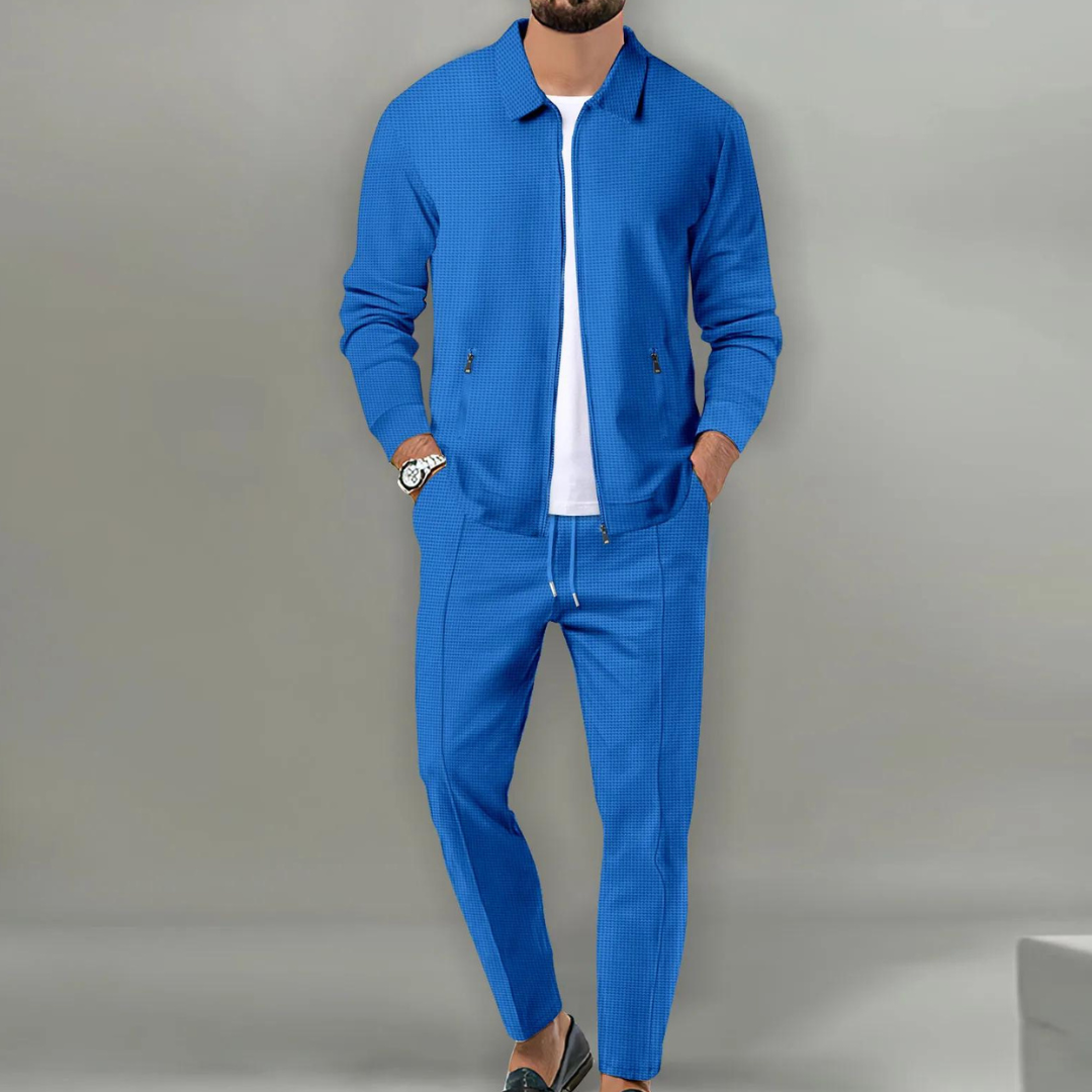 Daan | Ensemble Premium avec gilet polo et pantalon chino assorti pour un look élégant