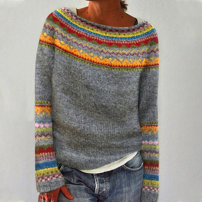 Colette™ Pull rétro | Vintage Elegance
