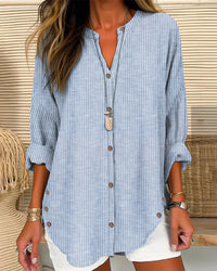 Chemise longue chic et décontractée pour femmes, avec boutons pour un look élégant et sans effort