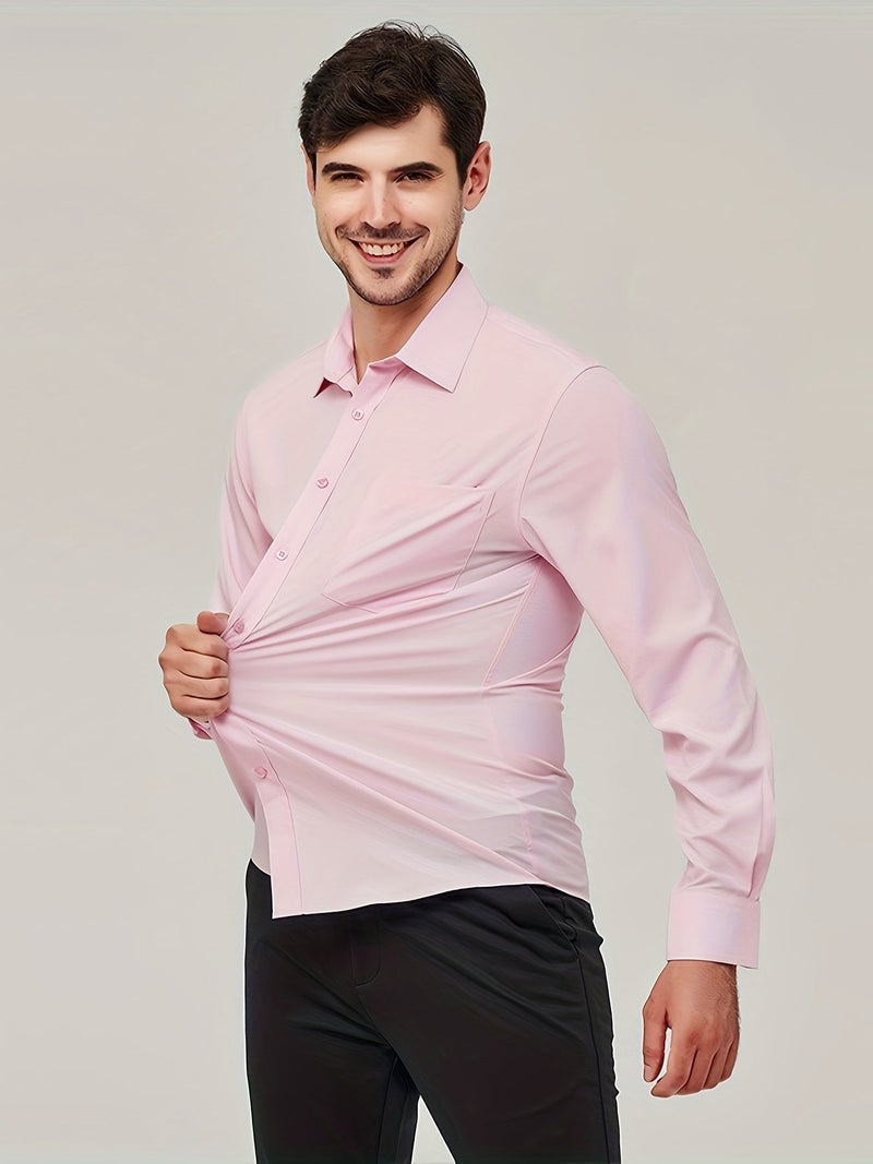 Camisole de vêtement pour homme - Algon transpirable - Corte moderno - Manga larga con botón