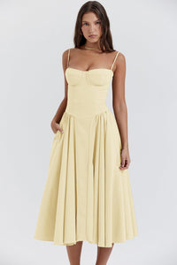 Robe Vintage Midi pour Femmes - Élégance Rétro et Sophistication