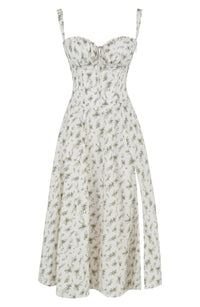 Robe Bustier Imprimée - Thea en Mélange de Polyester Durable
