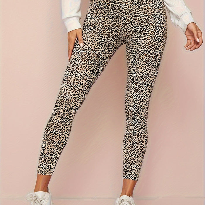 Leggings avec imprimé léopard taille haute pour femmes - Collants de sport en différentes couleurs
