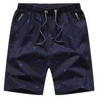 Short décontracté élégant pour hommes - Coton mélangé léger et respirant - Coupe décontractée confortable - Longueur au genou avec poche zippée sécurisée