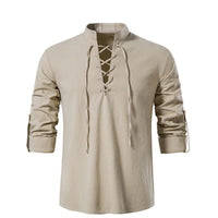 Chemise décontractée pour hommes à la fois élégante et pratique avec cordon de serrage