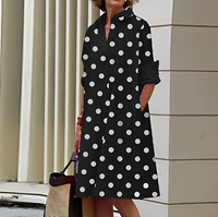 Élégante robe midi pour femme avec col stylé - Roella