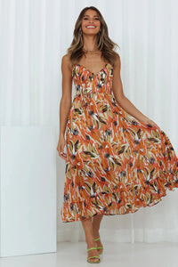 Robe Belinda élégante et frappante, aux couleurs vibrantes