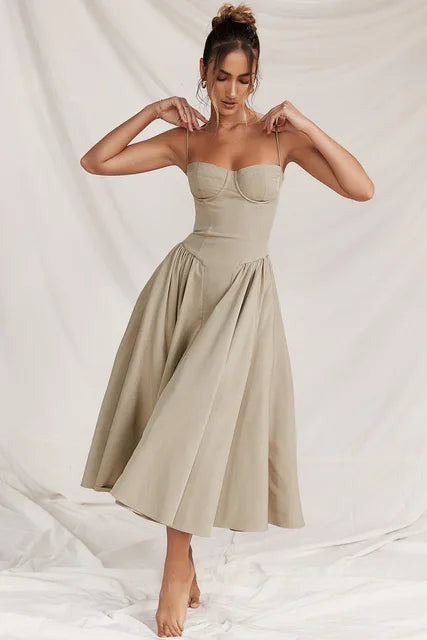 Élégante robe corset sans manches - Raquel pour un look parfait