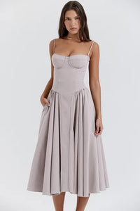 Élégante robe corset sans manches - Raquel pour un look parfait