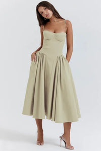Élégante robe corset sans manches - Raquel pour un look parfait