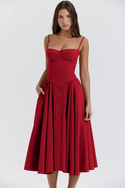Élégante robe corset sans manches - Raquel pour un look parfait