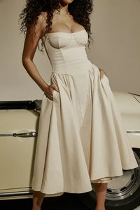 Élégante robe corset sans manches - Raquel pour un look parfait