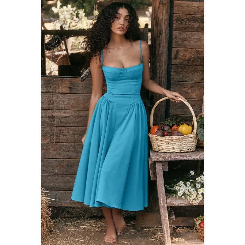 Élégante robe corset sans manches - Raquel pour un look parfait