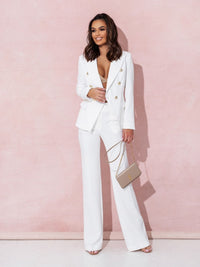 Naomi - Robe midi chic avec une élégante encolure en V pour un look élégant