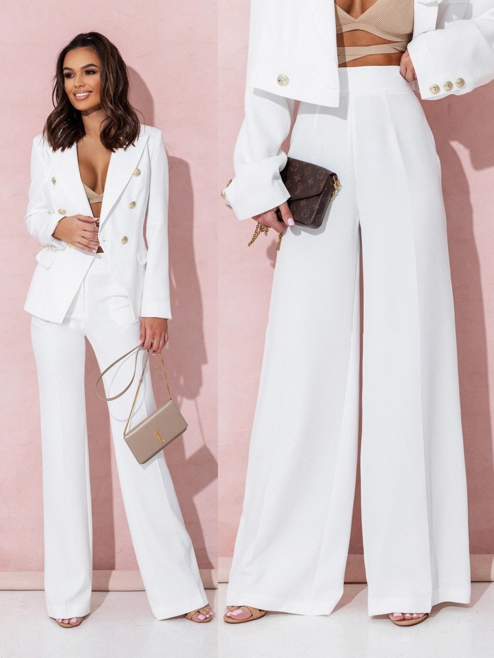 Naomi - Robe midi chic avec une élégante encolure en V pour un look élégant