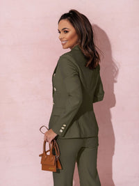 Naomi - Robe midi chic avec une élégante encolure en V pour un look élégant