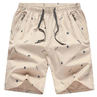 Short décontracté élégant pour hommes - Coton mélangé léger et respirant - Coupe décontractée confortable - Longueur au genou avec poche zippée sécurisée