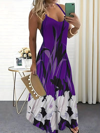 Robe à fines bretelles florale pour femmes - Parfaite pour toutes les saisons