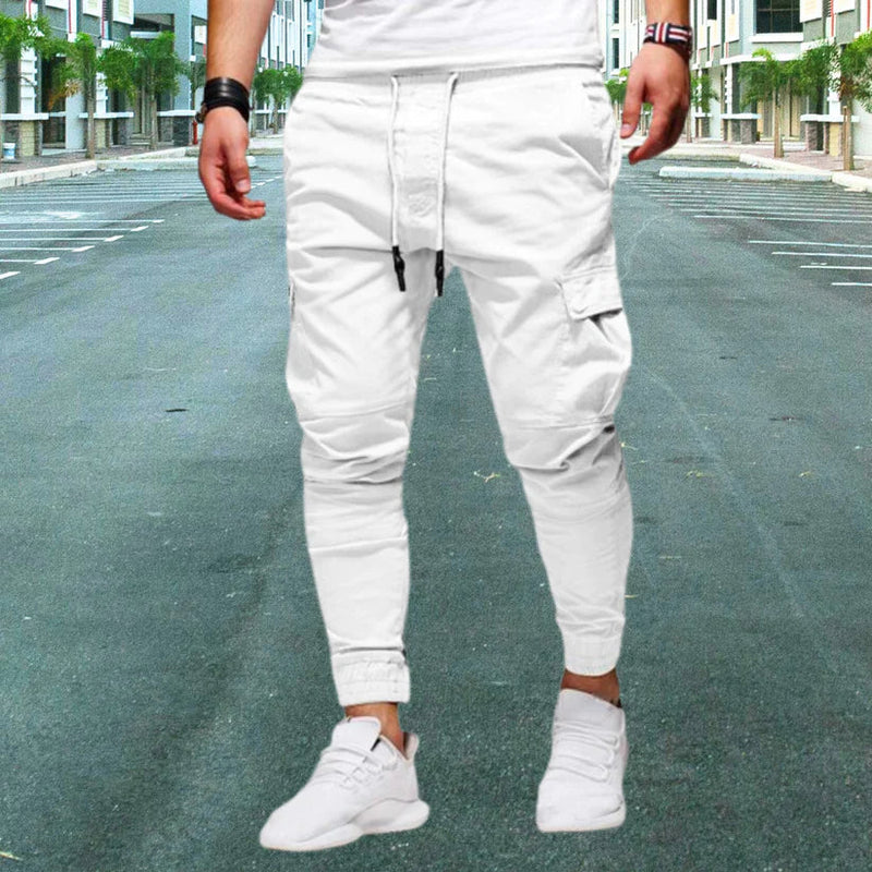Découvrez le pantalon cargo stylé et décontracté pour hommes avec poches surpiquées - Daniel
