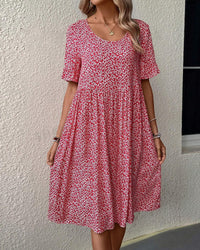 Robe Élégante à Motif Floral - Légère et Respirante pour un Confort Sophistiqué