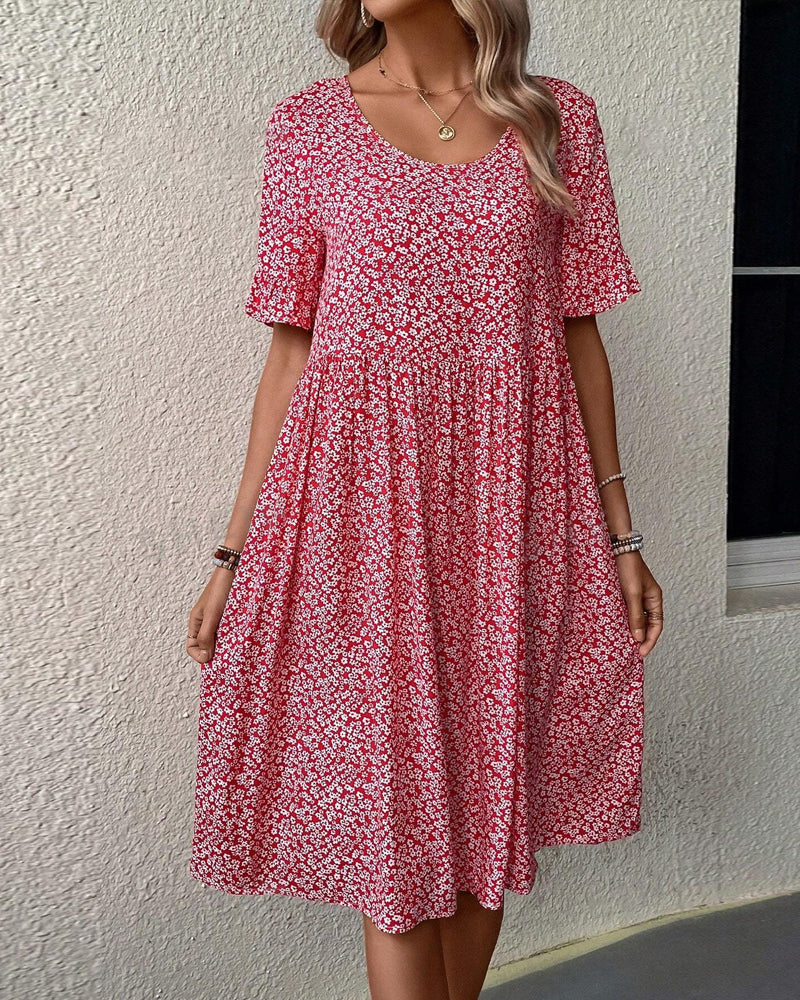 Robe Élégante à Motif Floral - Légère et Respirante pour un Confort Sophistiqué