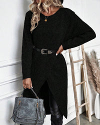 Robe midi unie en tissu doux, élégante et confortable pour un quotidien stylé