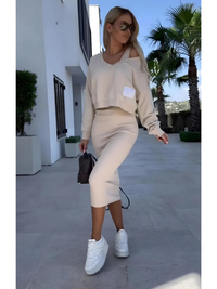 Ensemble de vêtements d'été confortables pour femmes - Style et fraîcheur avec Sabrina