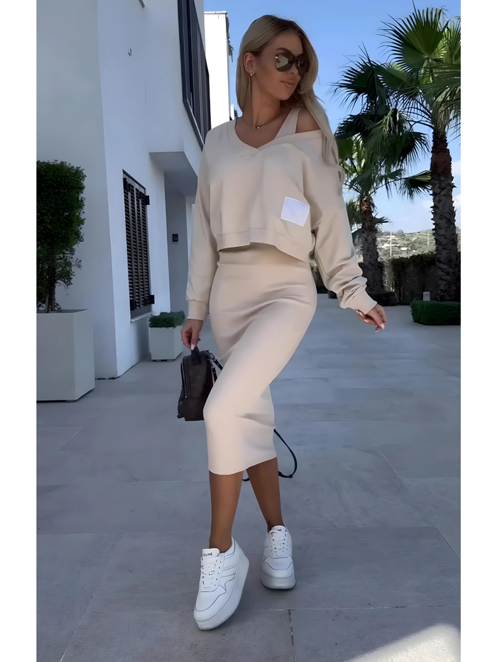 Ensemble de vêtements d'été confortables pour femmes - Style et fraîcheur avec Sabrina