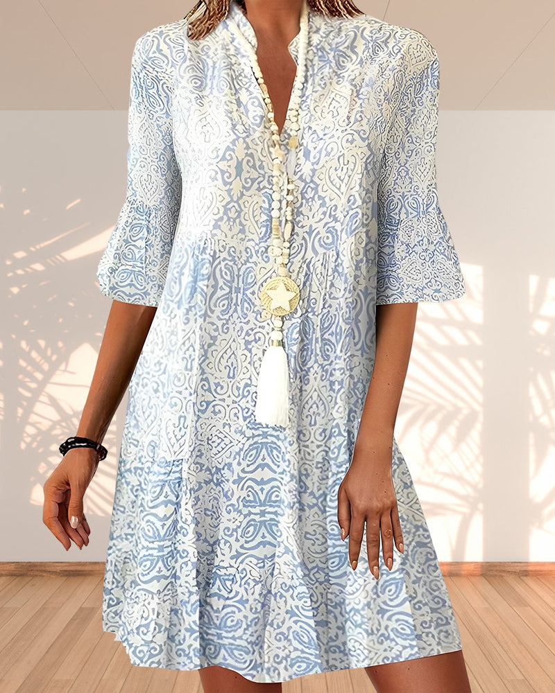 Robe midi Boho Ibiza - Embrassez votre esprit libre dans un style bohème élégant