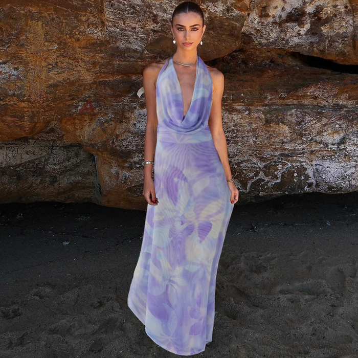 Surprenez tout le monde avec votre look radieux dans cette magnifique robe d'été colorée.