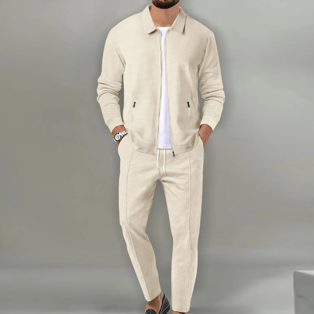 Daan | Ensemble Premium avec gilet polo et pantalon chino assorti pour un look élégant