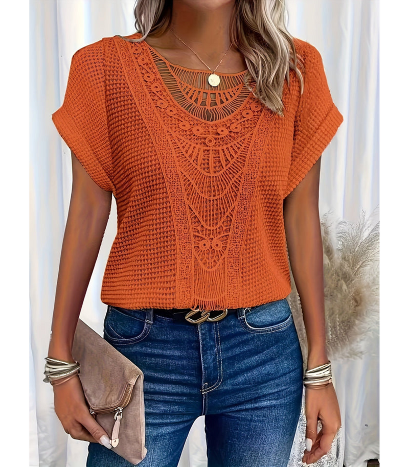 Top en crochet pour femmes - design chic et polyvalent pour des looks élégants sans effort