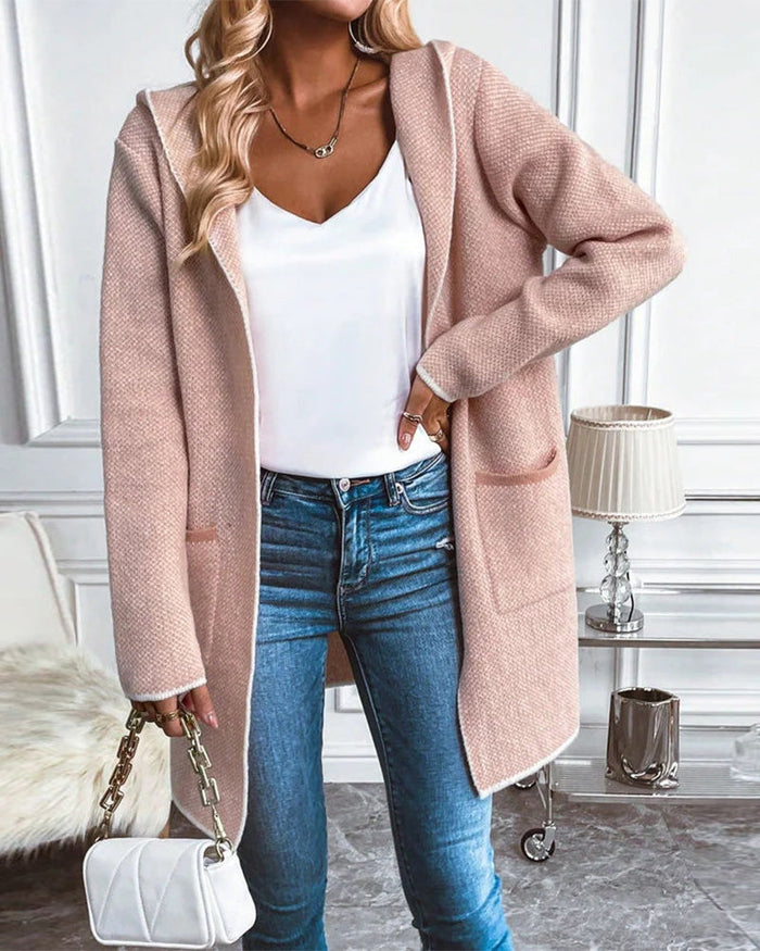 Cardigan mi-long élégant avec poches pratiques - Lindsay