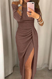 Robe Midi Élégante pour Femmes avec Détails Pailletés