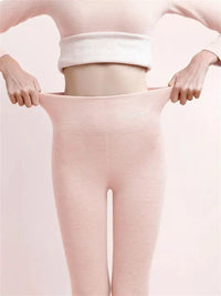 Leggings pour femmes - pantalon extensible ultra-confortable doublé de molleton pour une utilisation tout au long de la journée