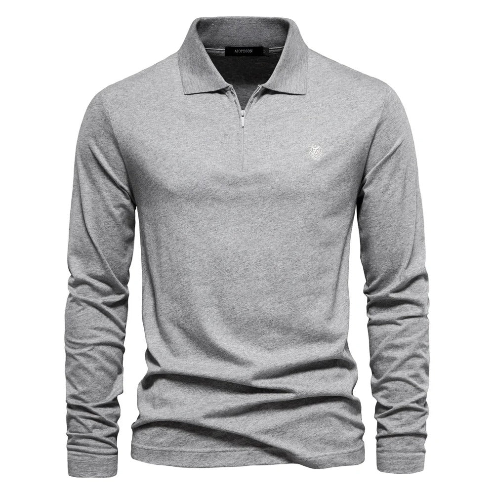 Poloshirt pour hommes avec des ourlets longs pour un confort élégant