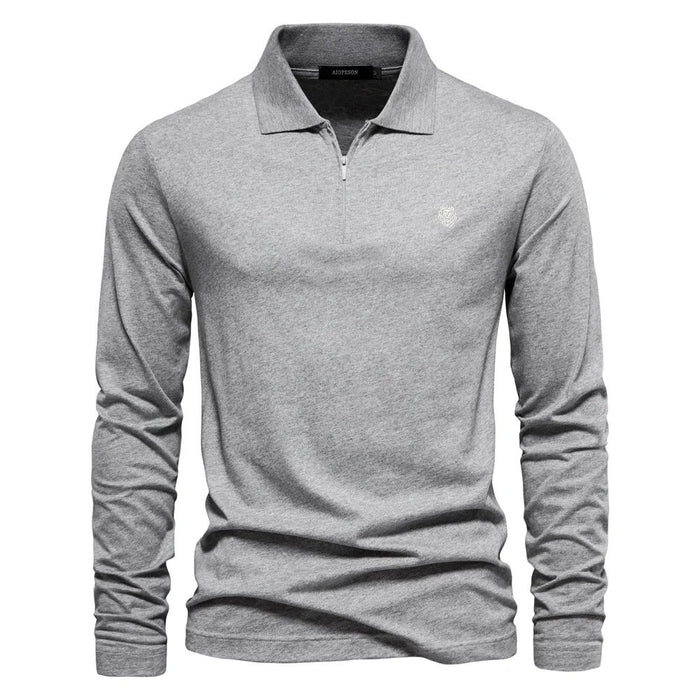 Poloshirt pour hommes avec des ourlets longs pour un confort élégant