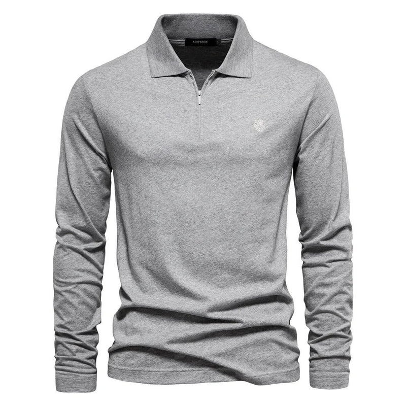 Poloshirt pour hommes avec des ourlets longs pour un confort élégant