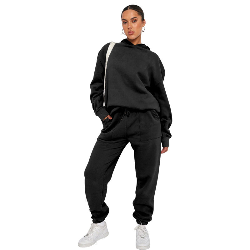 Ensemble de sport 2 pièces avec pantalon de survêtement confortable et sweat à capuche pour un mouvement et un style ultimes