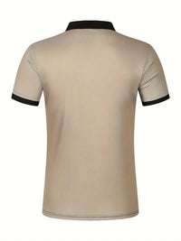 Camisa Polo Masculina - Ajuste Slim - Design Listrado - Manga Curta para Uso Casual