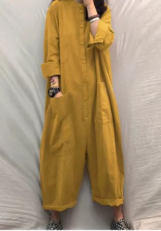 Salopette surdimensionnée pour femme - coupe décontractée confortable avec poches pratiques pour un style décontracté sans effort tous les jours