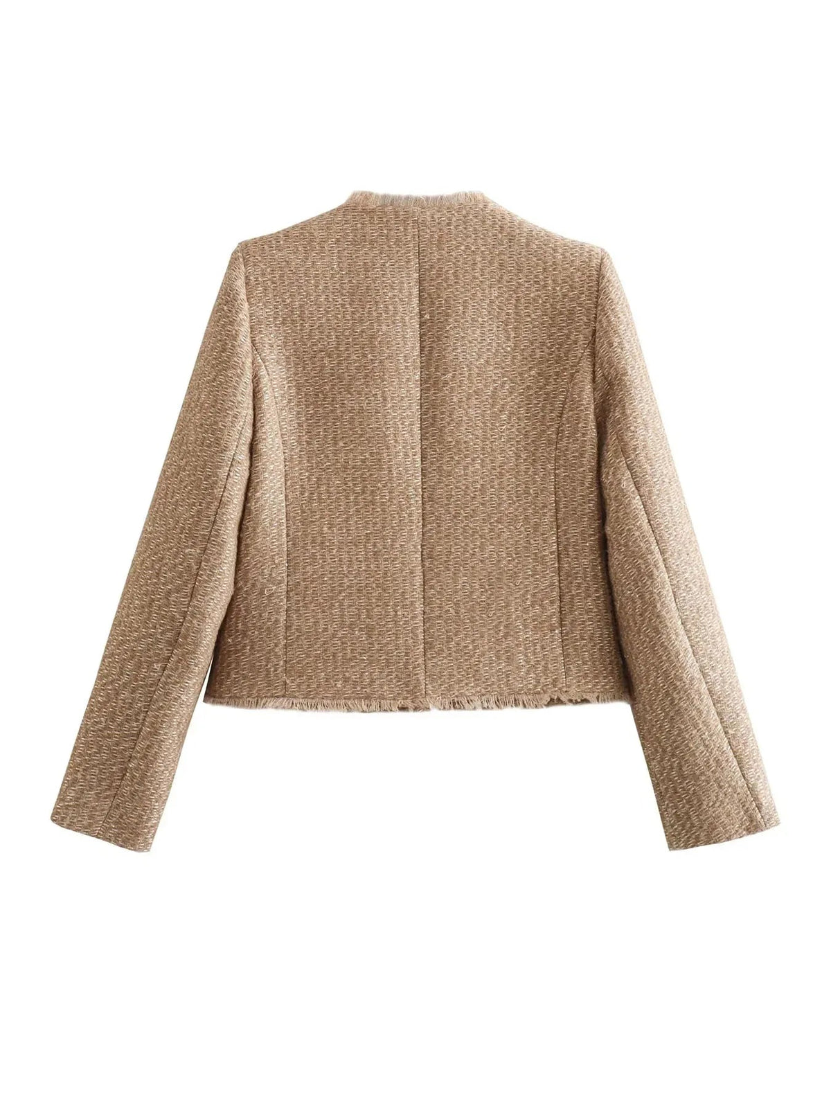 Élégant cardigan court pour femme avec fermeture à boutons et poches pratiques - Nilda