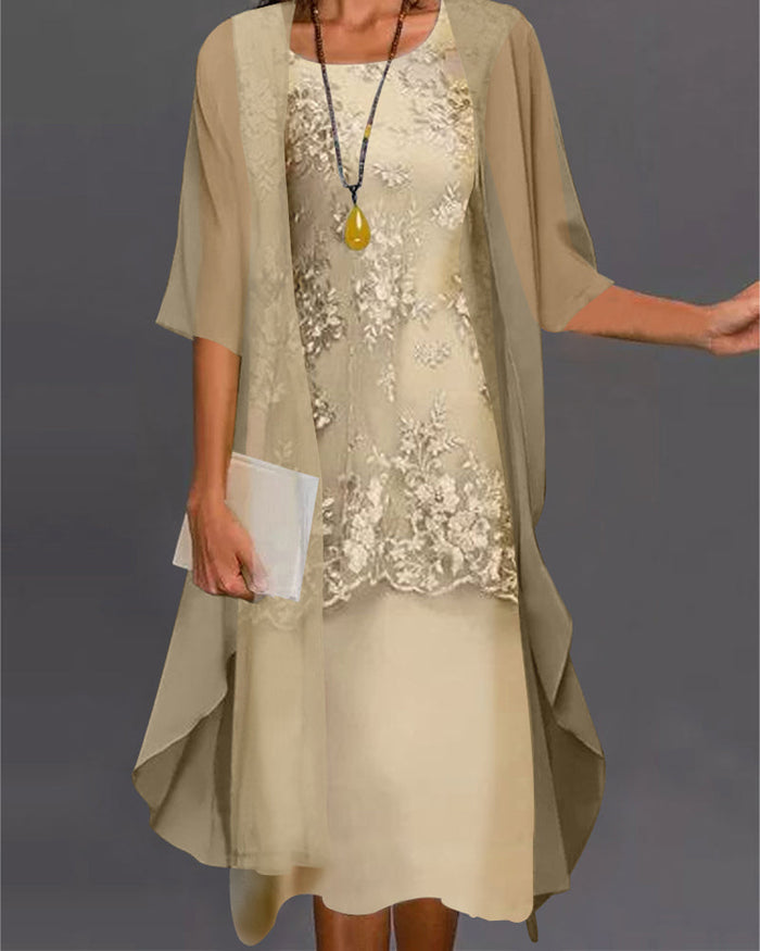 Mila - Robe deux pièces en mousseline pour une apparence élégante