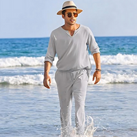 Levy | Confortable ensemble d'été pour hommes en tweed