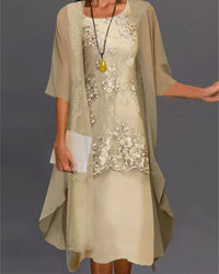 Robe deux pièces en mousseline chic et élégante pour un look sophistiqué