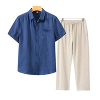 Finn | Combinaison de lin élégante avec manches courtes pour un look frais