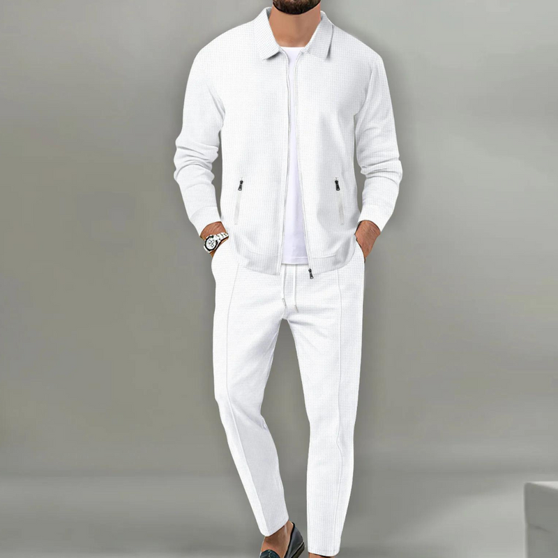 Daan | Ensemble Premium avec gilet polo et pantalon chino assorti pour un look élégant