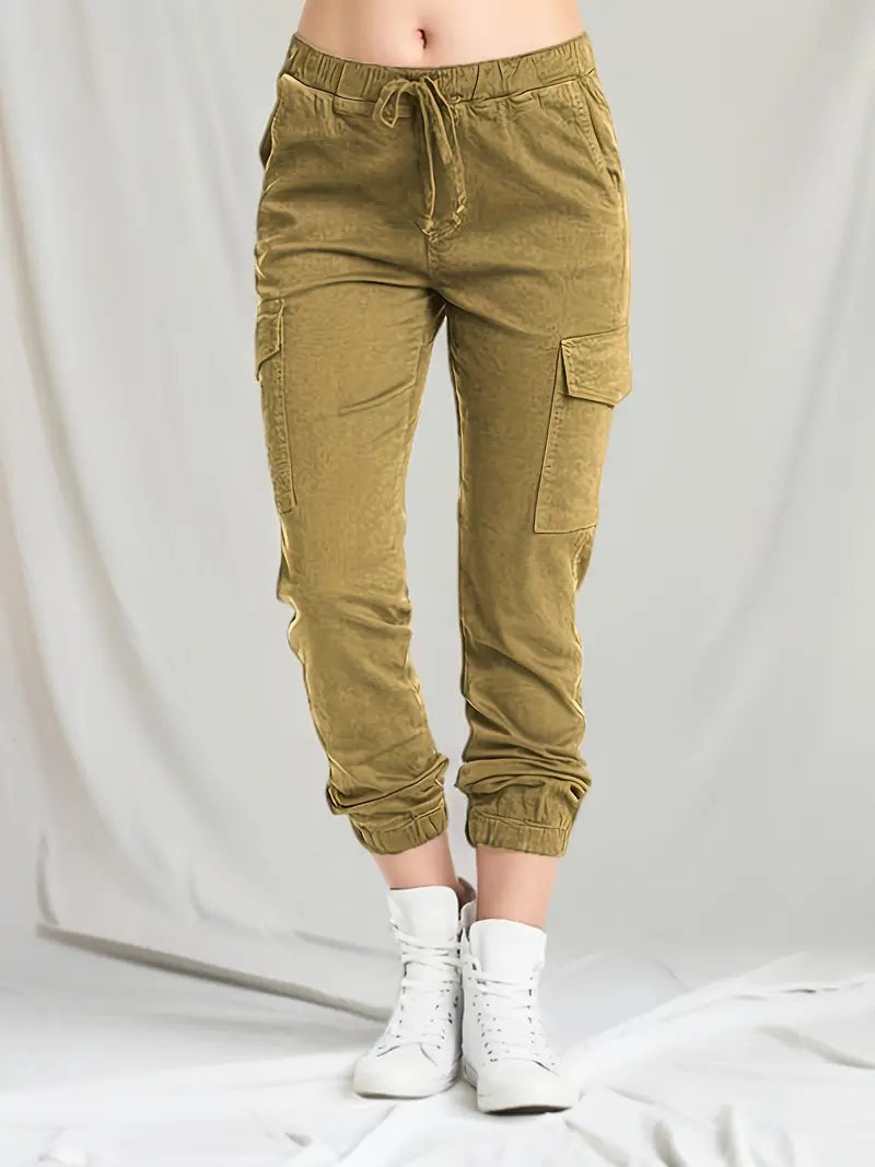 Pantalon de survêtement confortable pour femmes avec poches pratiques pour un look quotidien décontracté et élégant
